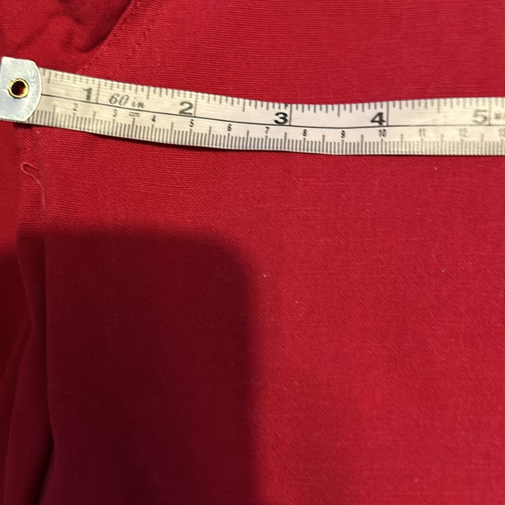 Scully Red Casual Button Down Shirt with Fitted Silhouette and Textured Fabric - Picture 3 of 4